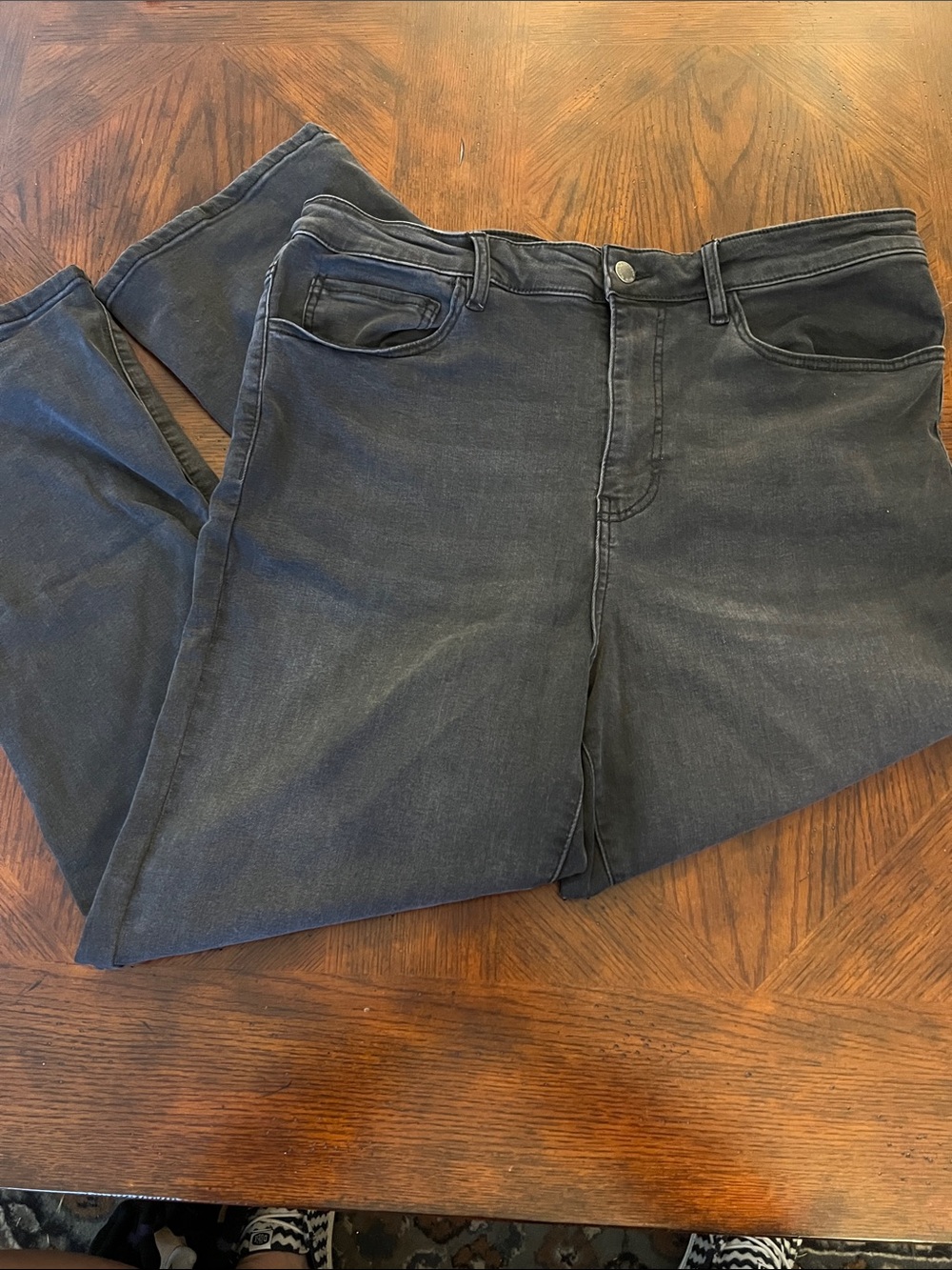 Well Worn High Rise Black Stretch Skinny Jeans Size 16/36